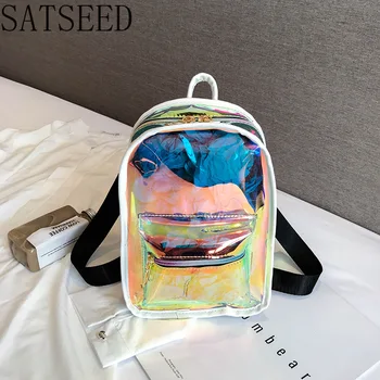 

New Laser Fairy Jelly Backpack Women 2020 Fashion New Transparent Bag Mini Backpack Backpacks for Women