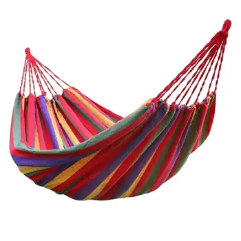 

Brazilian Hammock Hammock-backyard, Porch, Outdoor And Indoor Double Beds-Brazilian Style Cotton Hammock With Portable Bag