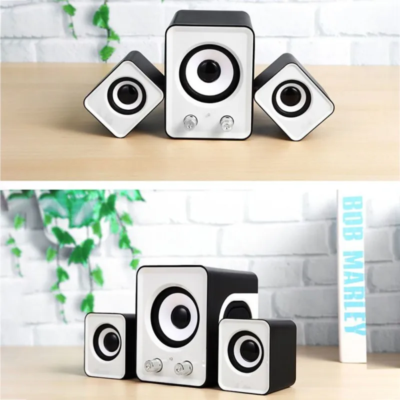Колонки для ПК стерео звук мультимедиа Питание от USB для ноутбука и компьютера
