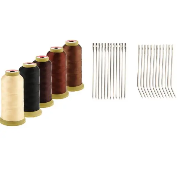 5Spool Hair Sew Sewing Weaving Thread Weft Braids Track  Hook I+J Type