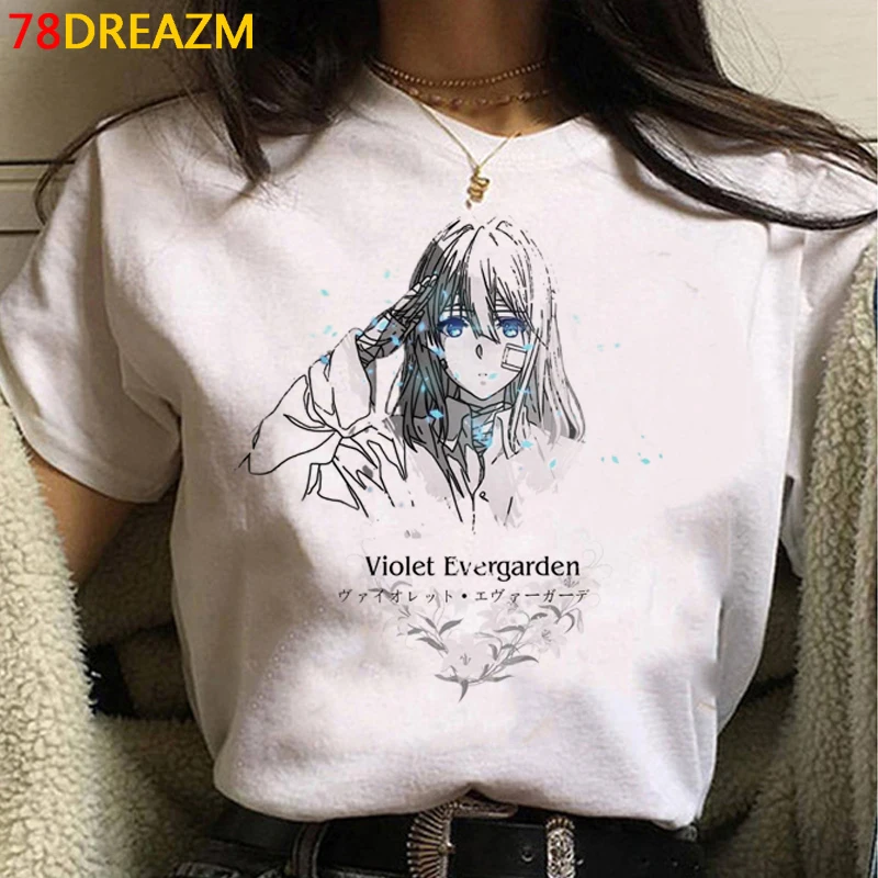 

Violet Evergarden Saiki k t-shirt summer top female graphic tees women casual vintage ulzzang t shirt ulzzang