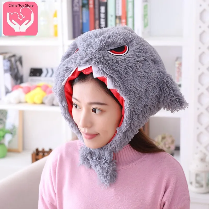 New Cartoon Hairy Shark Headgear Hat Photo Props Photo Props Photo Studio Props Photography Props dvotinst newborn photography props soft bow knot baby posing sleeping bag pillow wraps fotografia accessory studio photo props