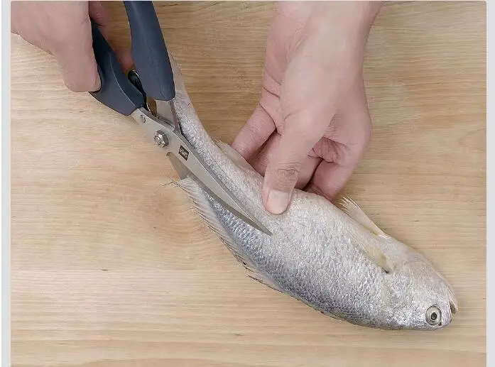 Xiaomi Houhou Stainless Steel Kitchen Scissors Multipurposes Shears Tool For Chicken Poultry Fish Meat Vegetables Herbs BBQ's To (4)