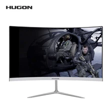 HUGON-Monitor de pantalla curvada LCD para videojuegos, 24 pulgadas, 23,8 pulgadas, PC, 75Hz, 1920x1080p, HD, VGA, para interfaz HDMI