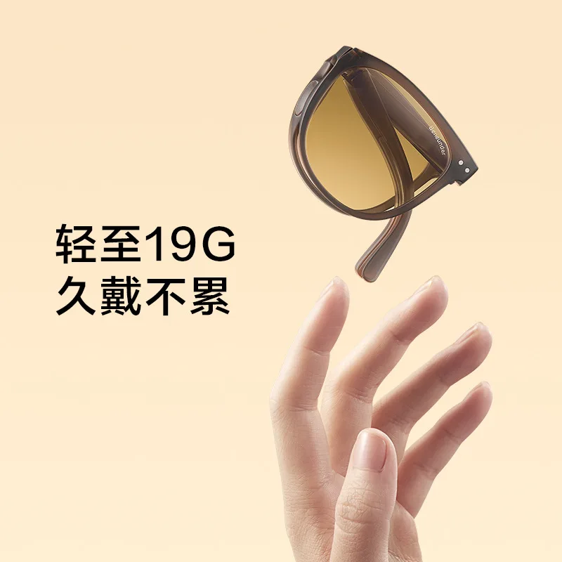 big cat eye sunglasses Folding air cushion Sunglasses Women 2022 new summer UV protection sunscreen WIth convenient Glasses Case Men Sunglasses Retro round sunglasses women