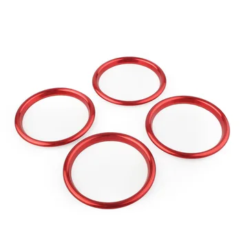 

4pcs Car Interior Air Vent Outlet Ring Cover Trim Red/Blue For A3 S3 Q2L 8V 2012-2019 Accessori Auto Car Sticker
