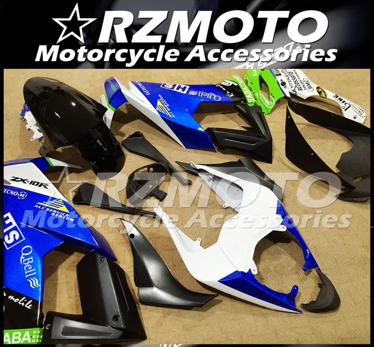 ABS мотоцикл обтекатель комплект для KAWASAKI ZX-10R 2008-2010 год кузов литьевая форма Магазин № 2253