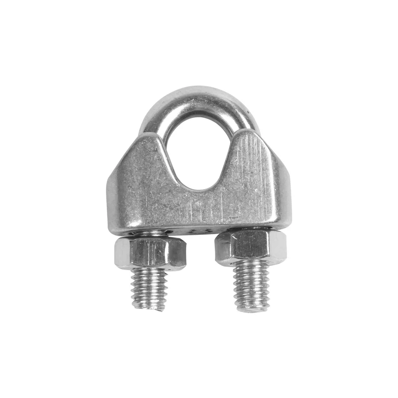 

6pcs 8mm 5/16-inch Stainless Steel Wire Rope Cable Clamp Clips