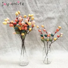 

Easter Egg Tree Branches Easter Decoration DIY Colorful Painting Foam Egg Flower Fake Plant Bouquets Spring Party Home Decor