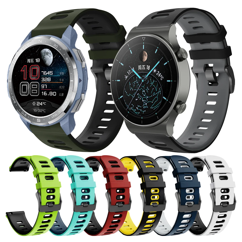 Cinturino Sportivo In Silicone Easyfit Per Huawei Watch Gt 2 Pro Gt2 46Mm 42Mm Cinturino Per Honor Gs Pro / Es/ Magicwatch 2 Cinturino