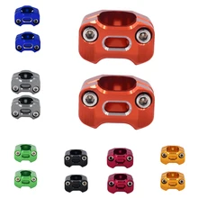 1 пара руль мотоцикла CNC алюминиевый 28 мм крепление Riser зажимы черный красный золотой