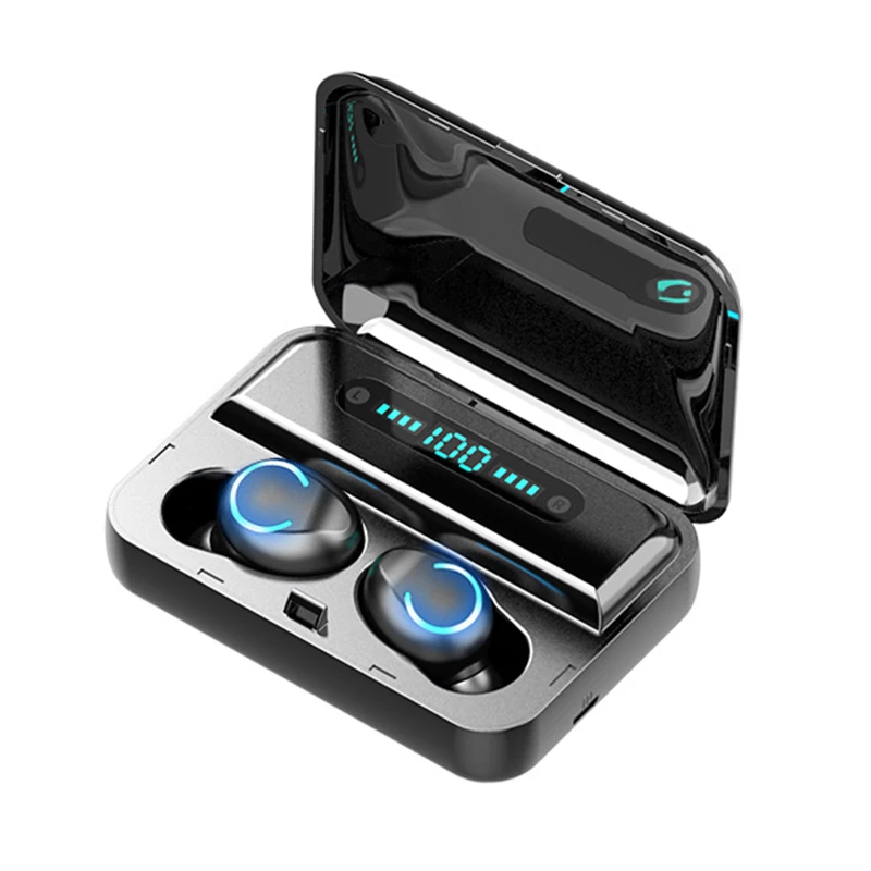 Беспроводные наушники F9 Bluetooth 5 0 TWS беспроводные со светодиодным дисплеем