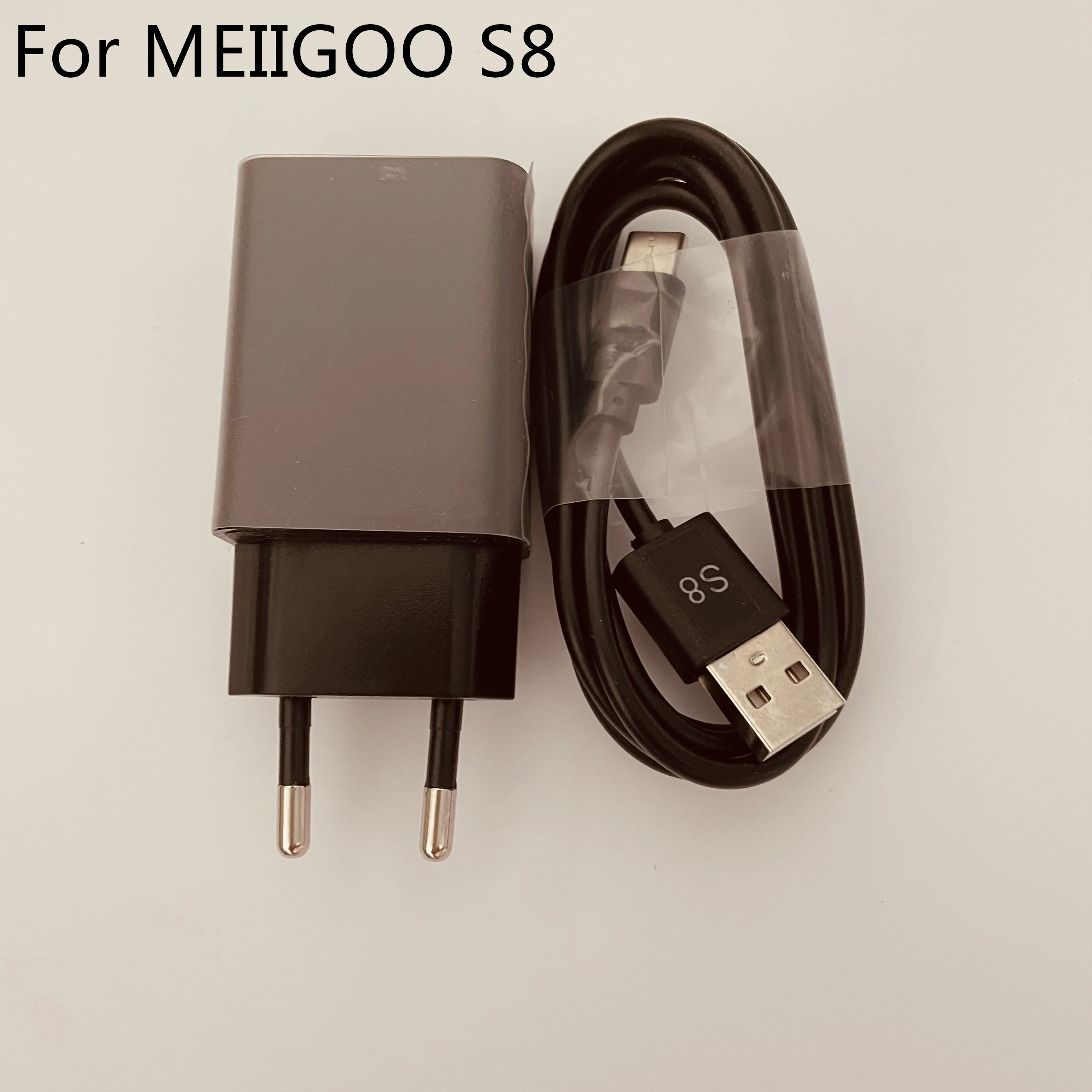 

New Travel Charger + USB Type-C Cable For MEIIGOO S8 MT6750T Octa Core 6.1"FHD 2160x1080 Mobile Phone + Tracking Number