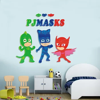 

PJ Masks Children's Room Decorative Wall Stickers Bedroom Wall 3D High-quality Materials Birthday Party Best Gift for Kid
