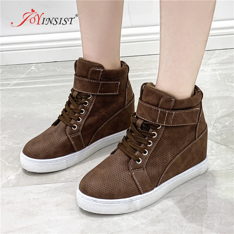 2021 New Women Boots Autumn Winter Classic Snow Ankle Suede Warm Fur Plush Shoes Inside Lift Boot | Обувь
