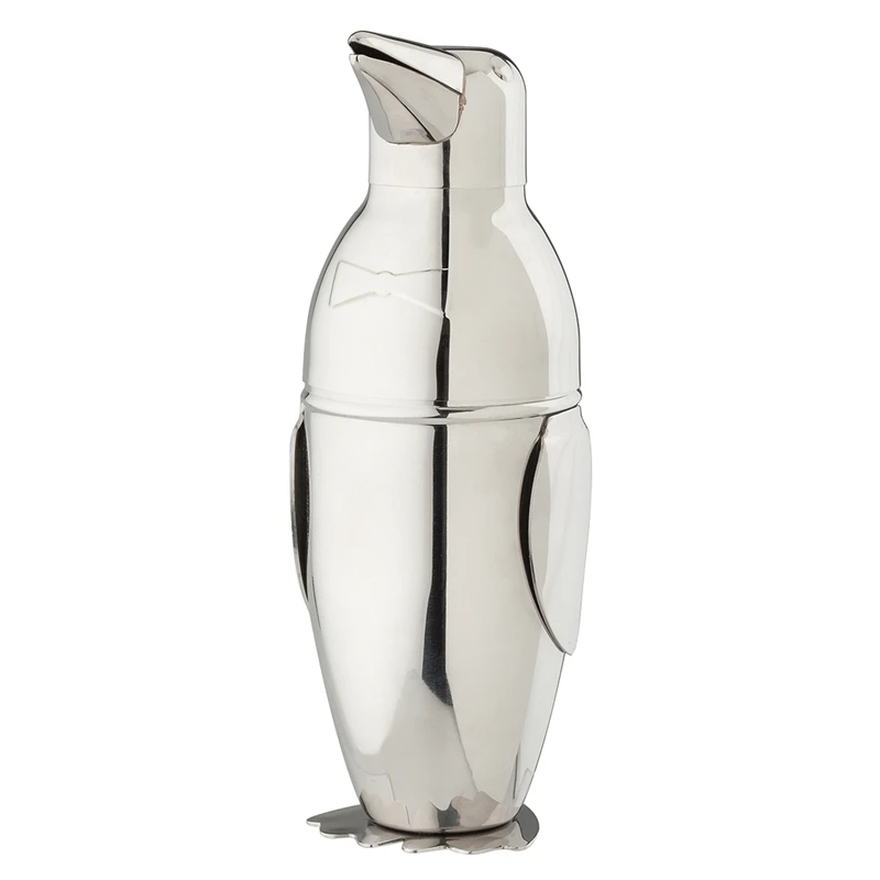 

500ml Penguin Stainless Steel Cocktail Boston Bar Shaker Bar Tool