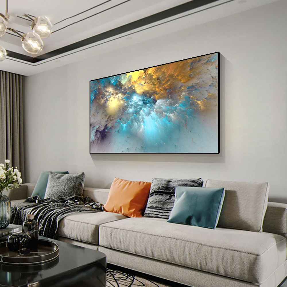 Large Abstract Painting Cloud  Big Canvas Painting Abstract - Abstract Art  Canvas - Aliexpress