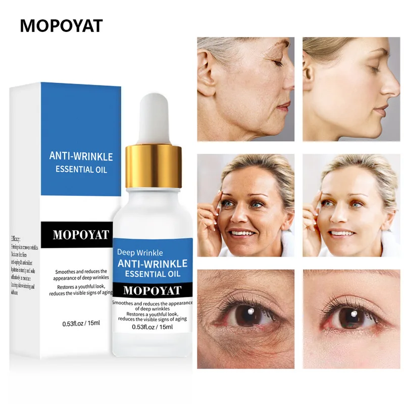 

Anti-Wrinkle Essential Oil 15ml Reduce Fine Lines Anti-Aging Face Serum Improve Dryness Roughness Moisturizing Whitening Skin
