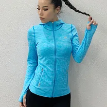 Спортивная куртка на молнии для спортзала Женская Беговая куртка с капюшоном фитнес гладкая трикотажная спортивная майка куртка спортивная одежда спортивные топы для йоги с большой пряжкой