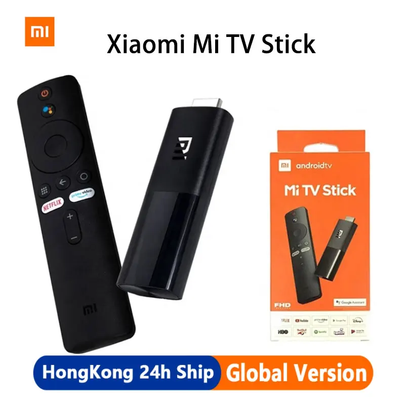 Глобальная версия Xiaomi Mi TV Stick Android 9 0 четырехъядерный 1080P HD Двойное декодирование 1