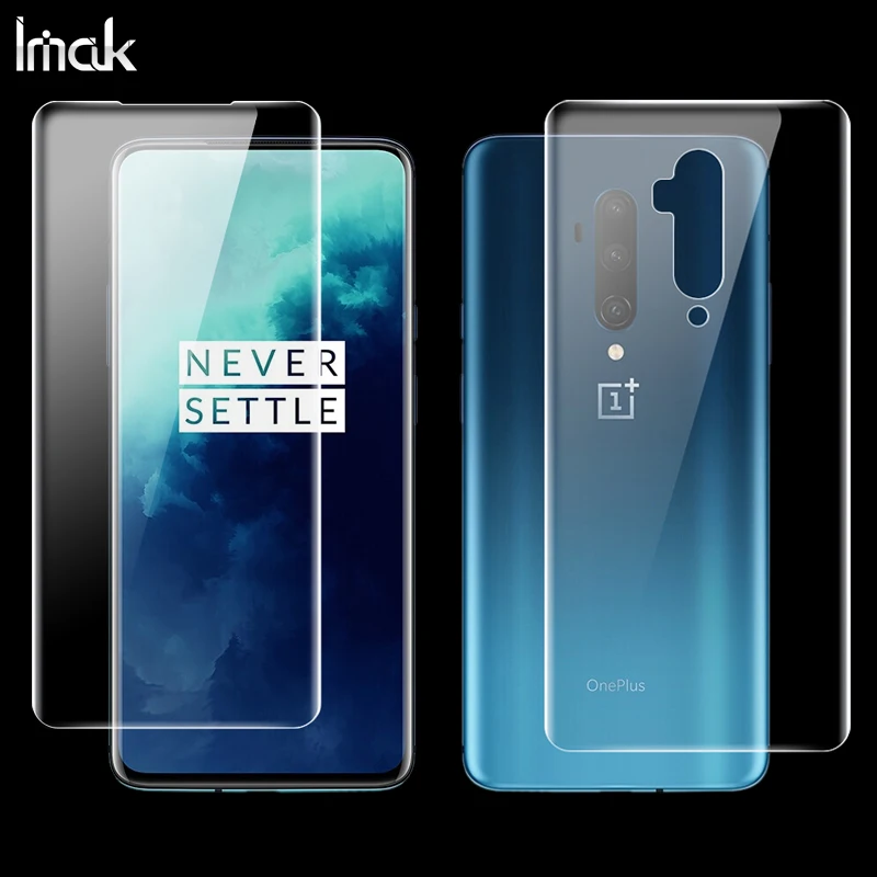 Для OnePlus 7T Pro защита экрана IMAK Hydrogel III Передняя и задняя мягкая защитная пленка tpu для OnePlus 7T 1+ 7T Pro не стекло - Цвет: 1PCS Front 1PCS Back