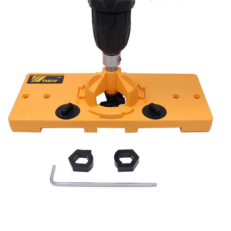 

35mm Hole Saw Jig Drill Hinged Hole Opener Guide Locator Hole Opener Door Cabinets DIY Tool for Carpentry Puncher