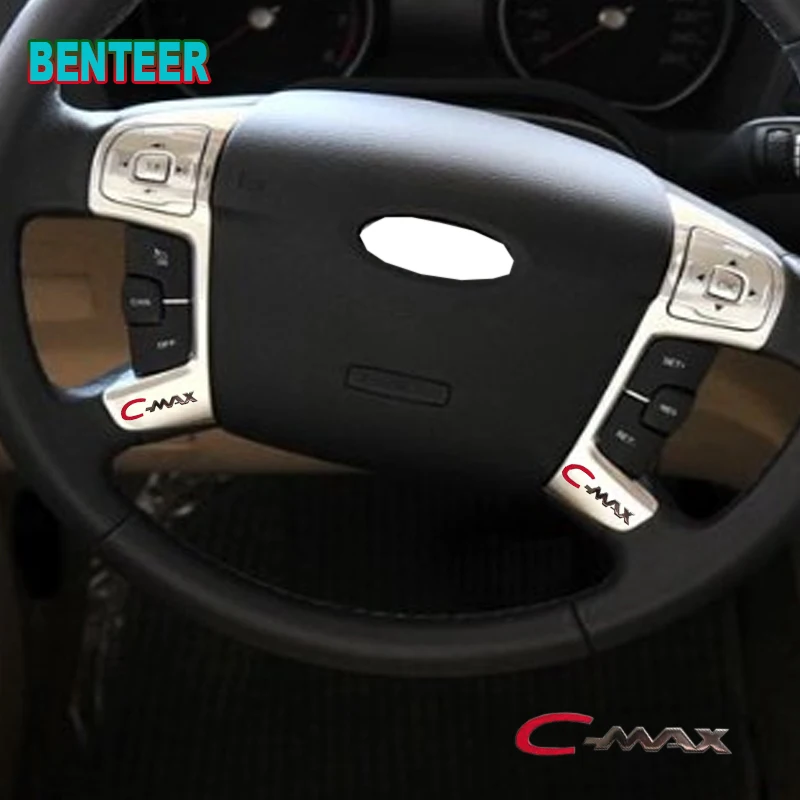 2 шт нержавеющая сталь автомобиля стикер для ford cmax C-MAX