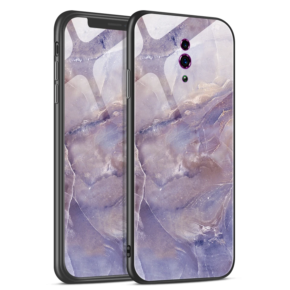 Чехол для телефона OPPO Reno 10x Zoom CPH1919 с звездным узором из закаленного стекла для OPPO REN Z PCDM10 мягкие защитные Твердые чехлы - Цвет: W266