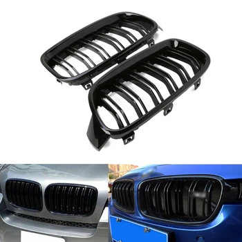 

1Pair Gloss Black Front Grille Kidney For BMW 3-Series F30 F31 F35 2012-2016 NEW Y98C