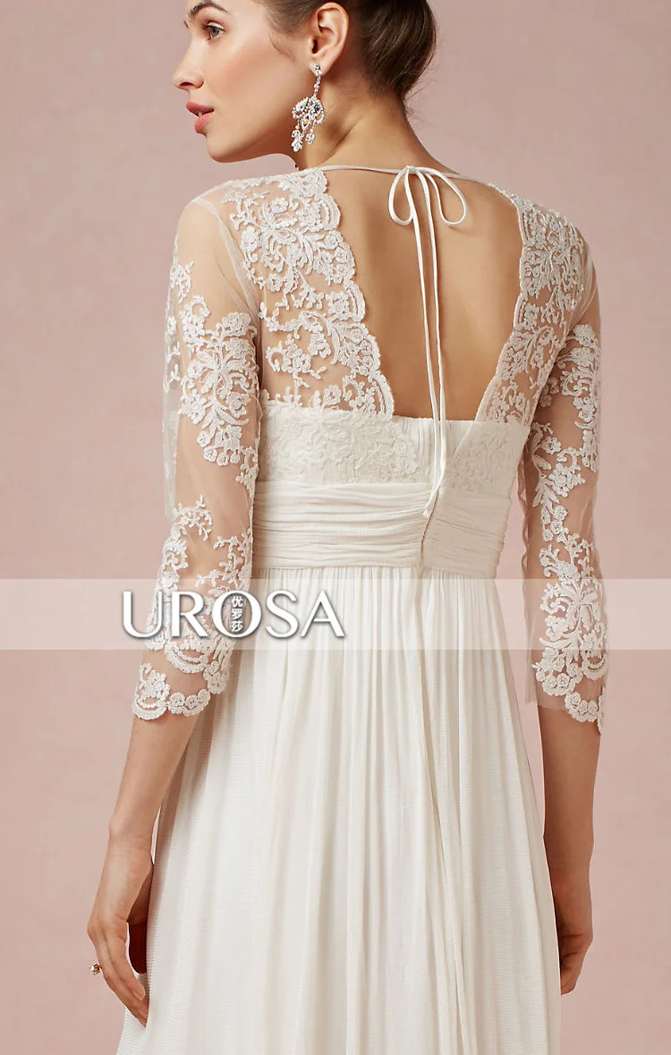 Vestido de noiva casamento короткий халат de mariee сладкий ангел v-образным вырезом рукава Кружева свадебное платье с аппликацией платья подружек невесты