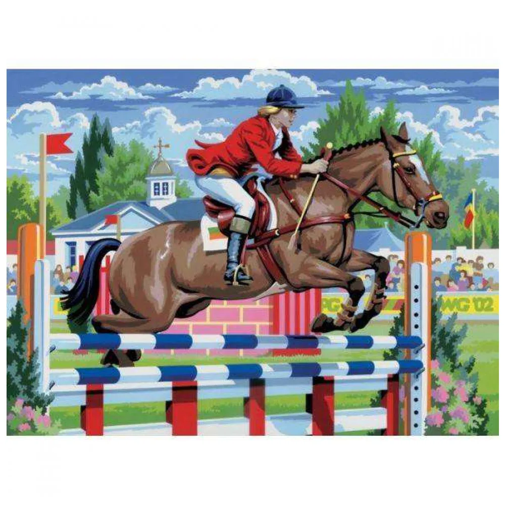 Картина по номерам Скачки Royal&Langnickel 28x39см