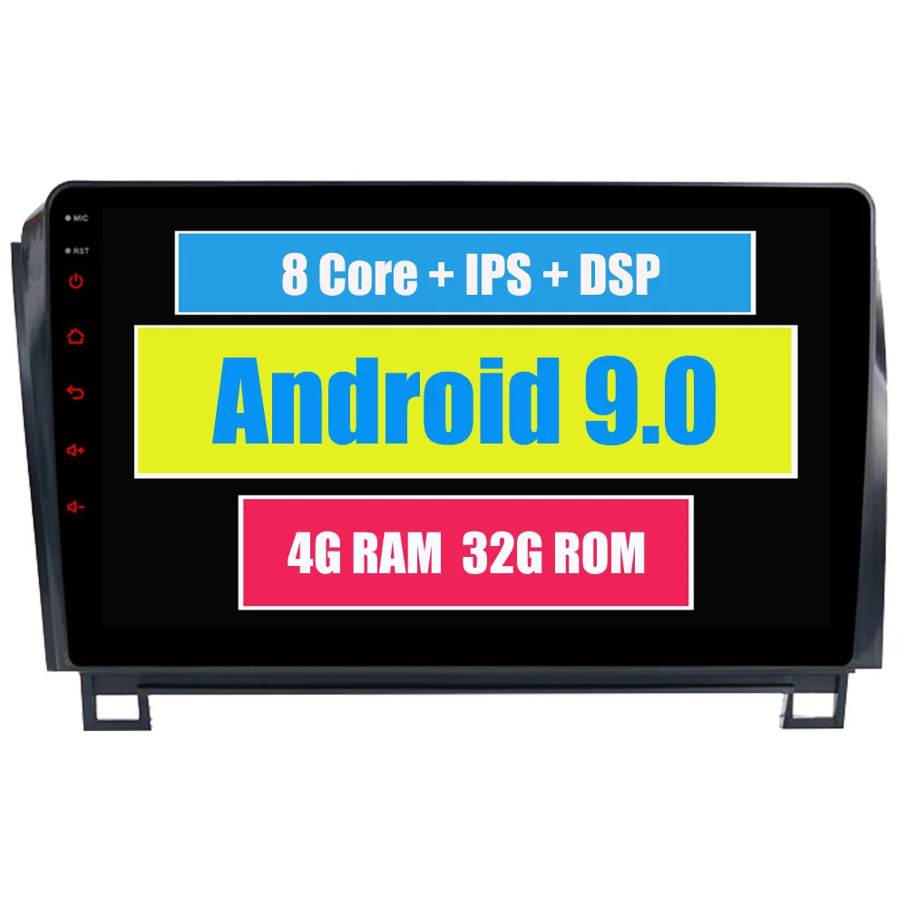

RoverOne Android 9.0 Car Multimedia System For Toyota Tundra 2007 - 2013 Sequoia 2008 - 2018 Octa Core Radio GPS Navigation DSP