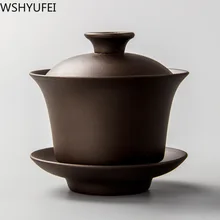 Стиль фиолетовый; песок Крышка Чаша Dahongpao Kungfu чайный набор для путешествий удобство чайный набор Бытовая Питьевая утварь WSHYUFEI