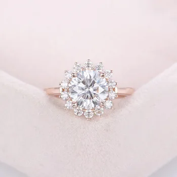 

2020 New 925 Sterling Silver Ring European and American Fashion Round Micro-set Zircon Rose Gold Ring Female Wholesale Free Ship