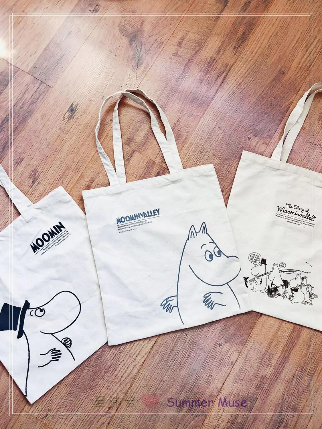 Moomin Muumi Новая модная сумка белая тканевая сумка с героями мультфильмов легкая Милая печать 37 см* 38 см Холщовая Сумка Сумочка muumi ручная сумка