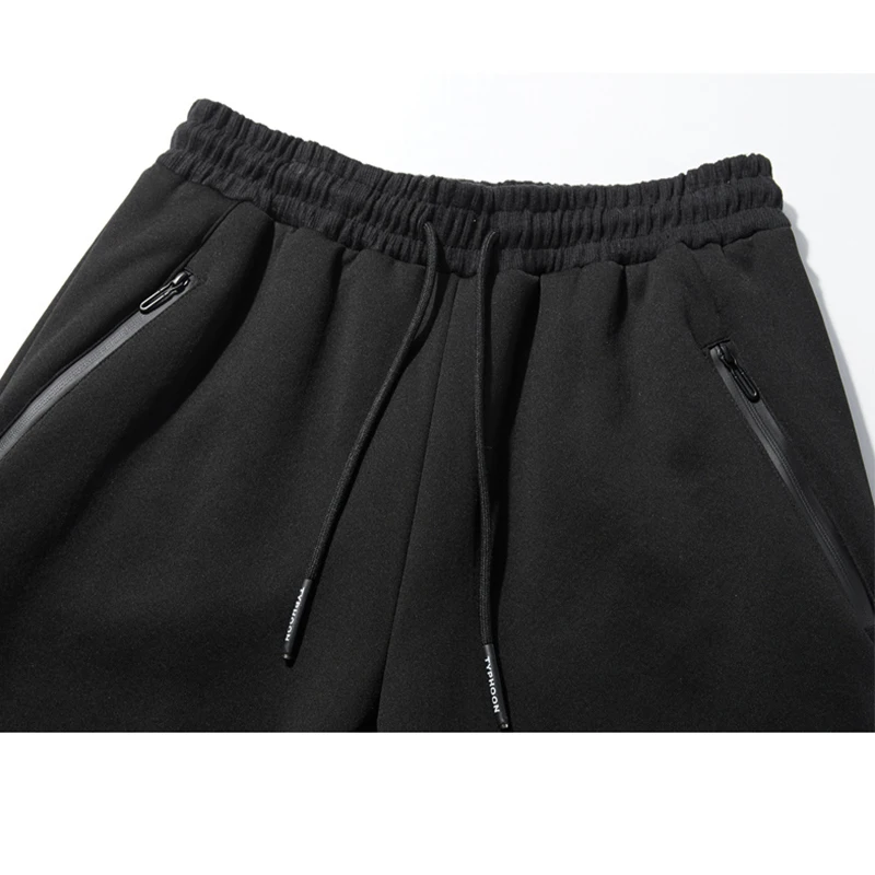 Skup 7XL duże rozmiary zimowe grube spodnie polarowe męskie biegaczy wysokiej talii spodnie dresowe męskie jednokolorowe spodnie aksamitne męskie Jogger dorywczo spodnie, ZA295