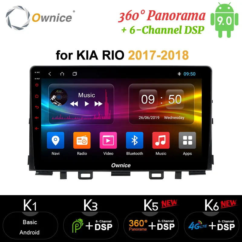 Ownice Android 9 0 Octa Core carplay автомобильный DVD плеер 4G LTE DSP 360 панорама оптическая