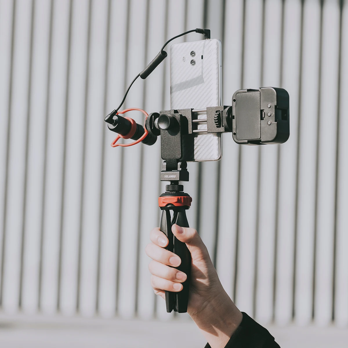 Generic Phone Holder Teleprompter Stand Mount Clamp Teleprompter