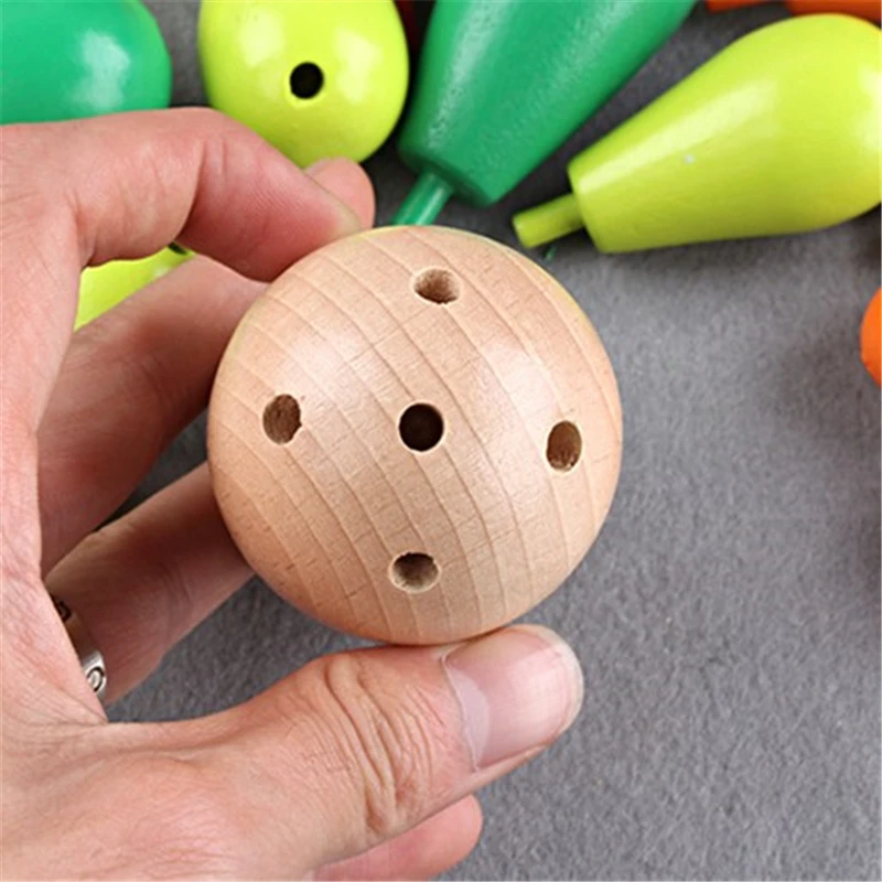 Children's Cactus Wooden Toys Building Blocks Assembled Toys Intelligence and Multifunction Color Cognition