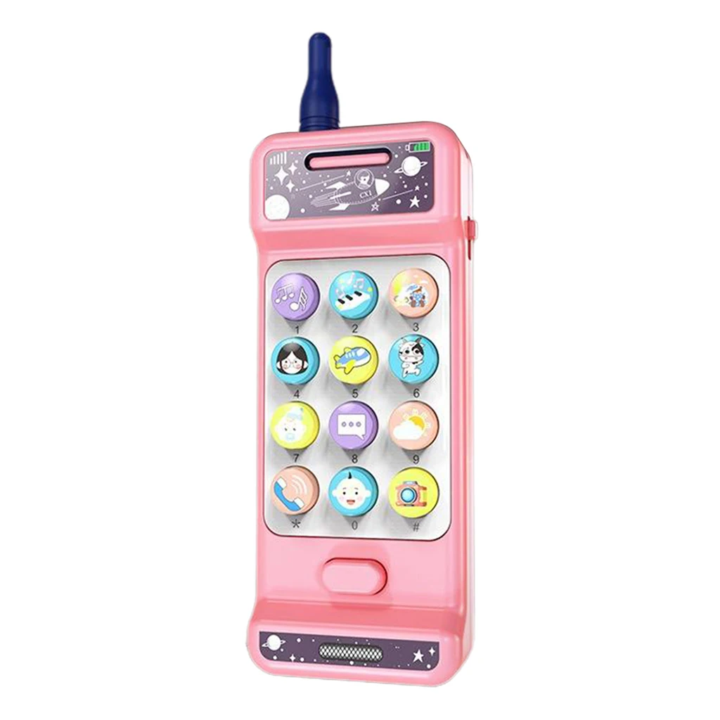 Kid Boy Girl Toddler Baby Educational Toy Music Light up Mobile Cell Phone Toys 