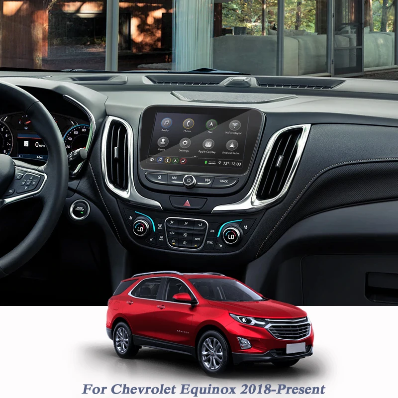 

Car Styling For Chevrolet Equinox 2018-Present GPS Navigation Screen Glass Protective Film Display Film Internal Car Accessories