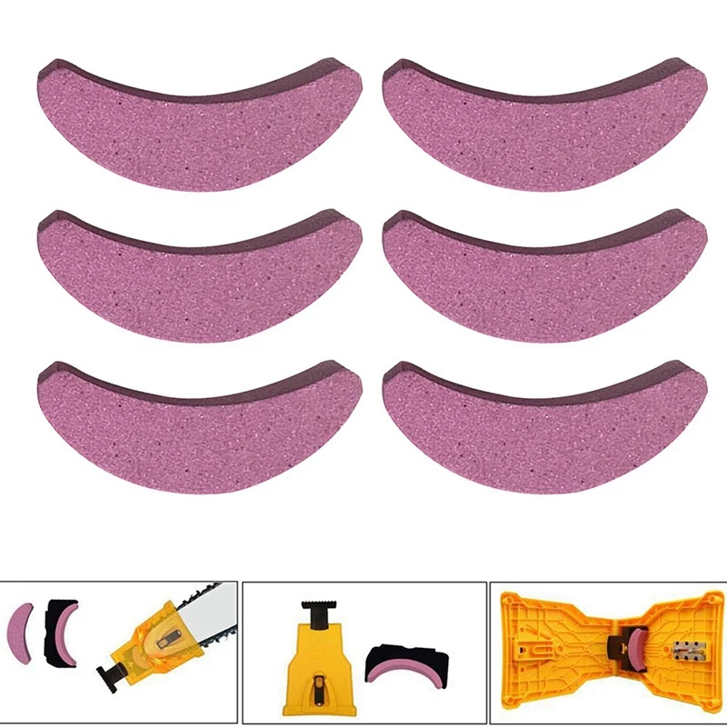 Chain Grinder Accessories Grinding Stone Fast for Saw Chain Sharpening Tools 6Pc