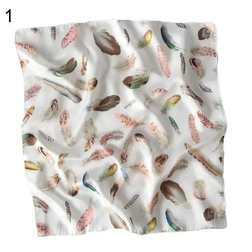 Теги de moda bufanda высокое качество para mujer pequeños cuadrados suaves bufanda фарфор de la cabeza con estampado de r - Цвет: 1