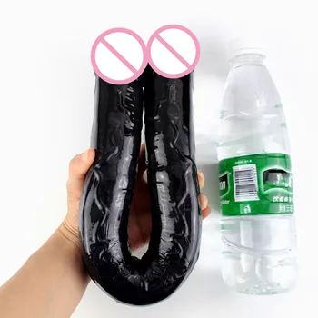 Jelly Dildo Realistic Penis Double Head Dildo Vaginal Anal Plug Sex Toys For Woman Masturbator Lesbian Orgasm Toys 3