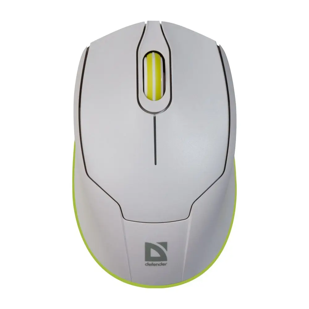 Компьютерная мышь Defender Genesis MB-865 белый+зеленый, 1600 dpi