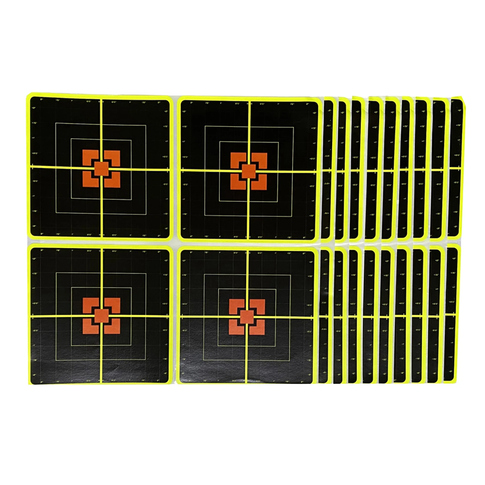 10-Sheet Shooting Targets - 10 Inch Self Adhesive Paper Reactive  Stickers - Great for All , Rifles, Pistols, 2