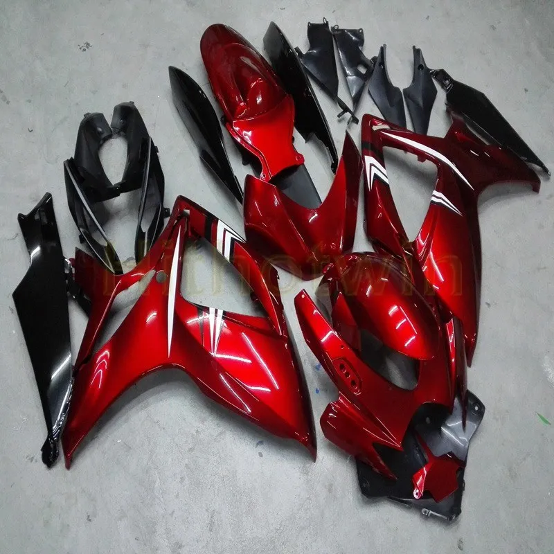 Пользовательские Обтекатели мотоцикла для SUZUKI GSX-R600 R750 2006 2007 GSXR600 750 K6 Комплект кузова+ винты+ синий - Цвет: F