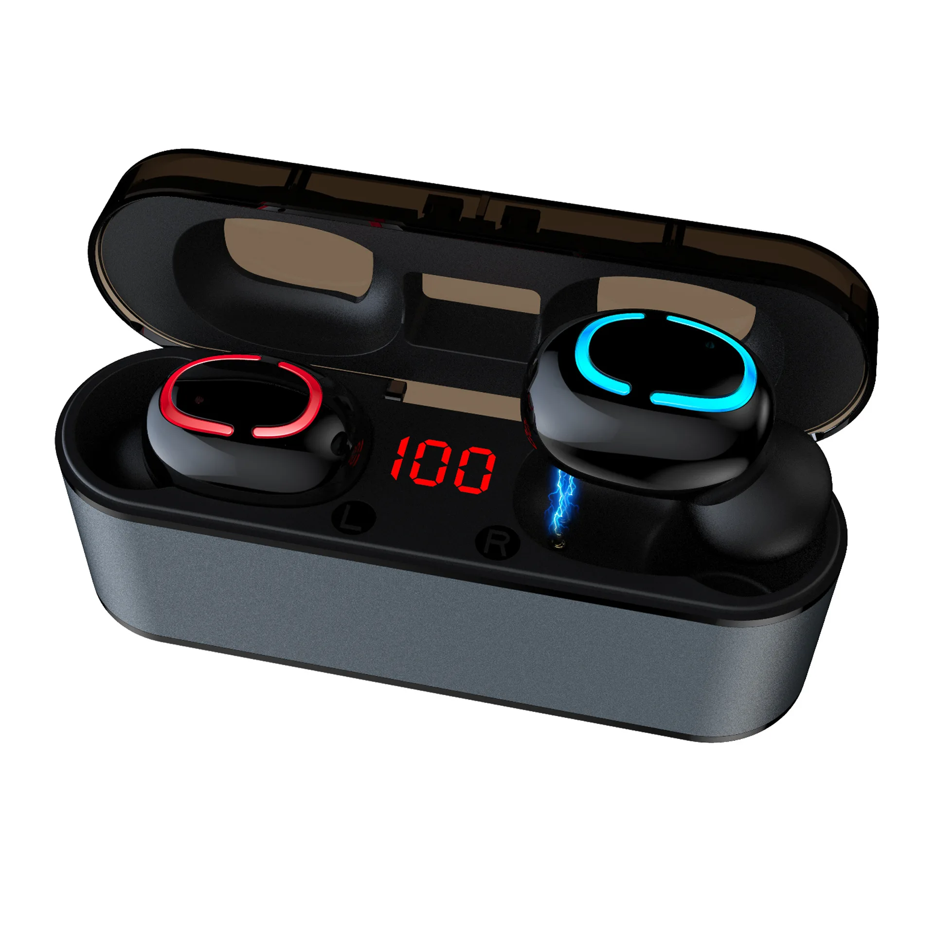 Q68 TWS Bluetooth 5,0 наушники беспроводные мини наушники сенсорное управление Авто сопряжение бинауральные вызова спортивные наушники металлический чехол