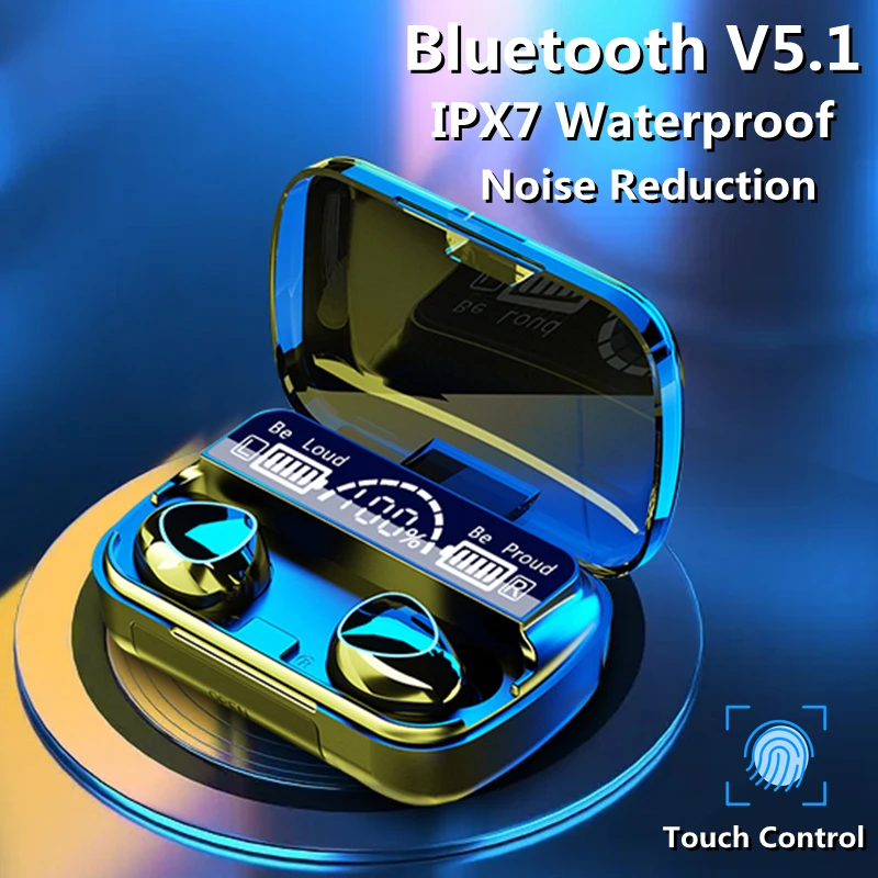 TWS-наушники с зарядным футляром Bluetooth 2022 5 1 мА · ч | Электроника