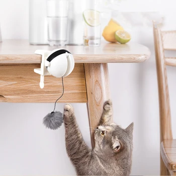 

Electric Cat Toy Electronic Motion Lifting Ball Automatic Cat Teaser Toy Rotating Interactive Smart Pet Cat Ball Toy
